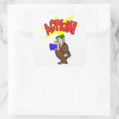 Movie Director Vierkante Sticker (Tas)