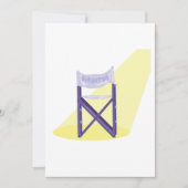 Movie Directors Stoel Uitnodigingen (Voorkant)