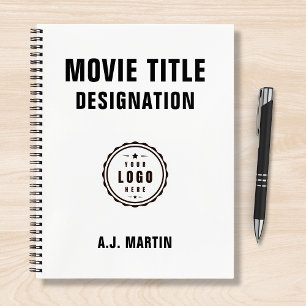 Movie Film Crew Logo Aangepaste gepersonaliseerde  Notitieboek
