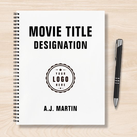 Movie Film Crew Logo Aangepaste gepersonaliseerde  Notitieboek
