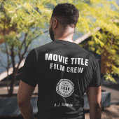 Movie Film Crew Logo Aangepaste gepersonaliseerde  T-shirt