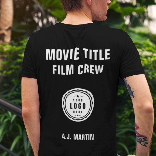 Movie Film Crew Logo Aangepaste gepersonaliseerde  T-shirt