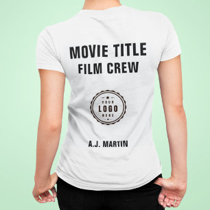 Movie Film Crew Logo Aangepaste gepersonaliseerde Tri-Blend Shirt