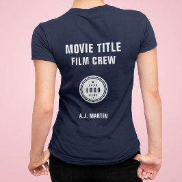 Movie Film Crew Logo Aangepaste gepersonaliseerde  Tri-Blend Shirt