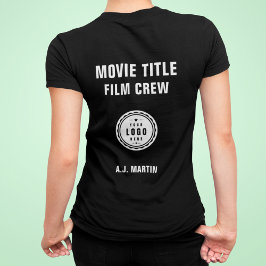 Movie Film Crew Logo Aangepaste gepersonaliseerde  Tri-Blend Shirt