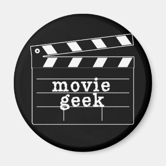 Movie Geek met Clapboard Magneet
