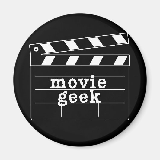 Movie Geek met Clapboard Magneet (Voorkant)
