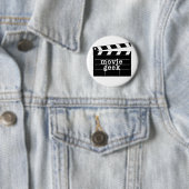 Movie Geek met Clapboard Ronde Button 5,7 Cm (In situ)