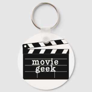 Movie Geek met Clapboard Sleutelhanger