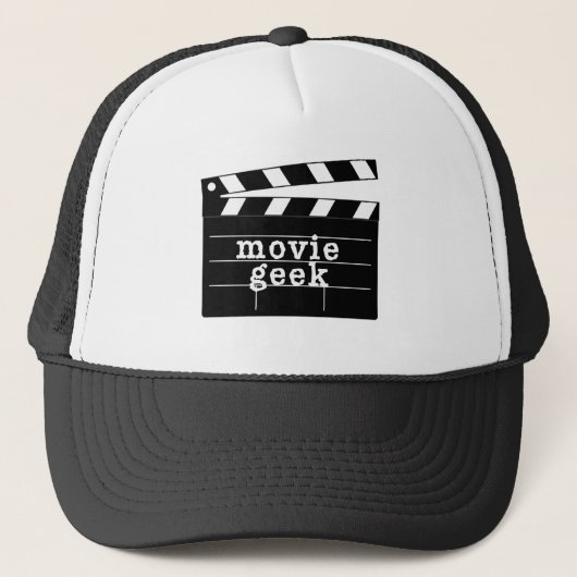 Movie Geek met Clapboard Trucker Pet (Voorkant)