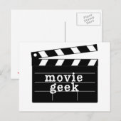 Movie Geek with Clapboard Briefkaart (Voorkant / Achterkant)