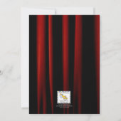 Movie Lights Gele Bar Mitzvah Uitnodiging (Achterkant)