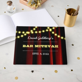 Movie Lights Yellow Bar Mitzvah Gastenboek