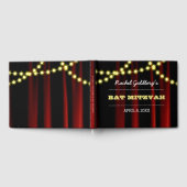 Movie Lights Yellow Bat Mitzvah Gastenboek (Volledig)