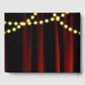 Movie Lights Yellow Bat Mitzvah Gastenboek (Achterkant)