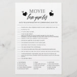 Movie Love Quotes douchegame flyer<br><div class="desc">Geniet van je vrijgezellenfeest met deze eenvoudige en leuke games. Bekijk ons collectie voor meer vrijgezellenfeest games in dezelfde stijl. Let erop dat deze games niet bewerkbaar zijn.</div>