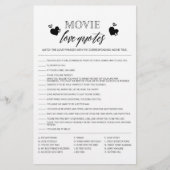 Movie Love Quotes douchegame flyer (Voorkant)