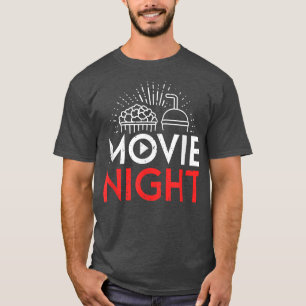 Movie Lover Popcorn cinema Filmnacht T-shirt