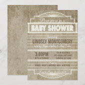 Movie Marquee Baby shower Invitatio 1920 Kaart (Voorkant / Achterkant)