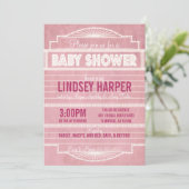 Movie Marquee Baby shower Pink uit 1920 Kaart (Staand voorkant)