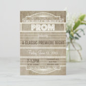  Movie Marquee Prom-uitnodiging van 1920 Kaart (Staand voorkant)