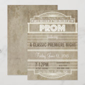  Movie Marquee Prom-uitnodiging van 1920 Kaart (Voorkant / Achterkant)