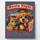 Movie Night - Beste Furry Vriend - Schattige Cat & Fotoplaat (Voorkant)