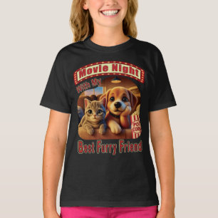 Movie Night - Beste Furry Vriend - Schattige Cat & T-shirt