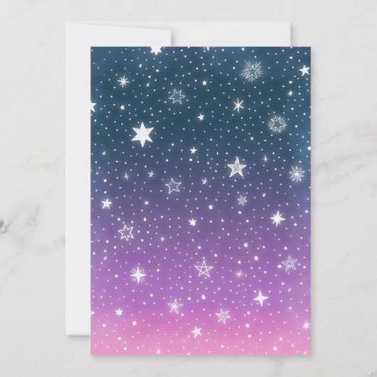 Movie Night Birthday Party Movie Sleepover Popcorn Kaart (Achterkant)