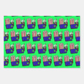 Movie Night Birthday Thema Inpakpapier Vel (Voorkant 2)