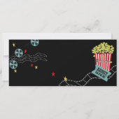 Movie Night Birthday Ticket Kaart (Achterkant)