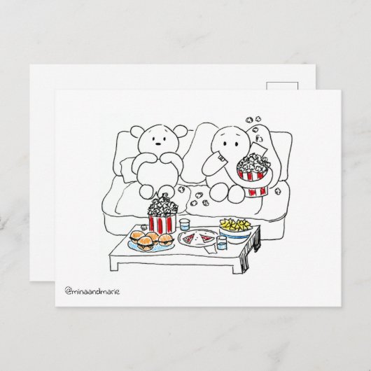 Movie Night Briefkaart (Voorkant / Achterkant)