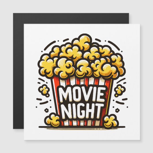 Movie Night Delight Speelse Popcorn (Voorkant / Achterkant)