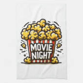 Movie Night Delight Speelse Popcorn Theedoek (Verticaal)