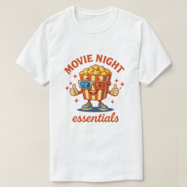 Movie Night Essentials – Leuke Popcorn Cartoon T-shirt