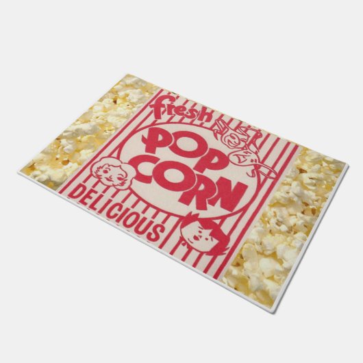 Movie Night Fresh Popcorn Deurmat (Schuin)