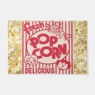 Movie Night Fresh Popcorn Deurmat