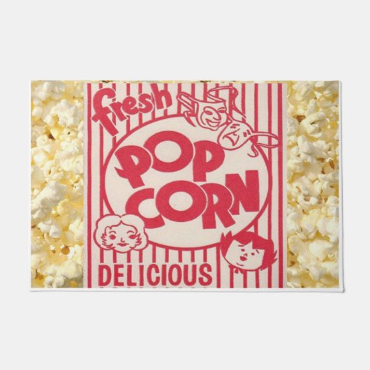 Movie Night Fresh Popcorn Deurmat (Voorkant)