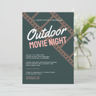  Movie Night Fundraising uitnodiging