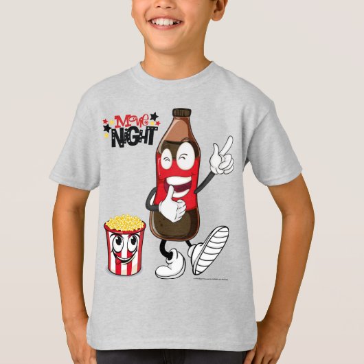 *Movie Night* Funny Friends T-Shirt (Voorkant)