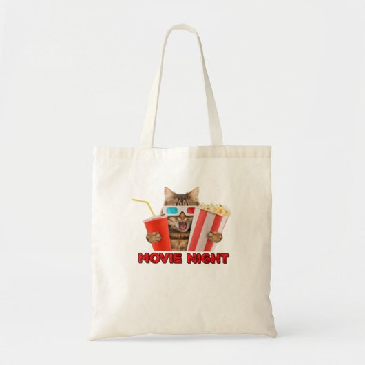 Movie Night Graphic T-shirt TShirt Tote Bag (Voorkant)