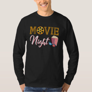 Movie Night grappige film en theater kleding voor T-shirt