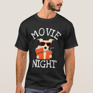 Movie Night Grappige Popcorn Lover Film Lovers Gif T-shirt