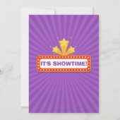 Movie Night Hollywood Clapper Verjaardag Uitnodigi Kaart (Achterkant)