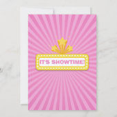 Movie Night Hollywood Clapper Verjaardag Uitnodigi Kaart (Achterkant)