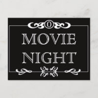 Movie Night Invitation Briefkaart