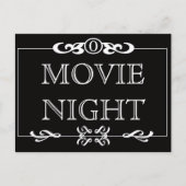 Movie Night Invitation Briefkaart (Voorkant)