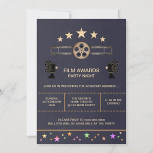 Movie Night Invitation Kaart