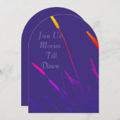 Movie Night Invitation Kaart (Voorkant / Achterkant)