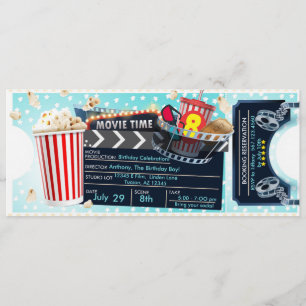 Movie Night Invitation Kaart